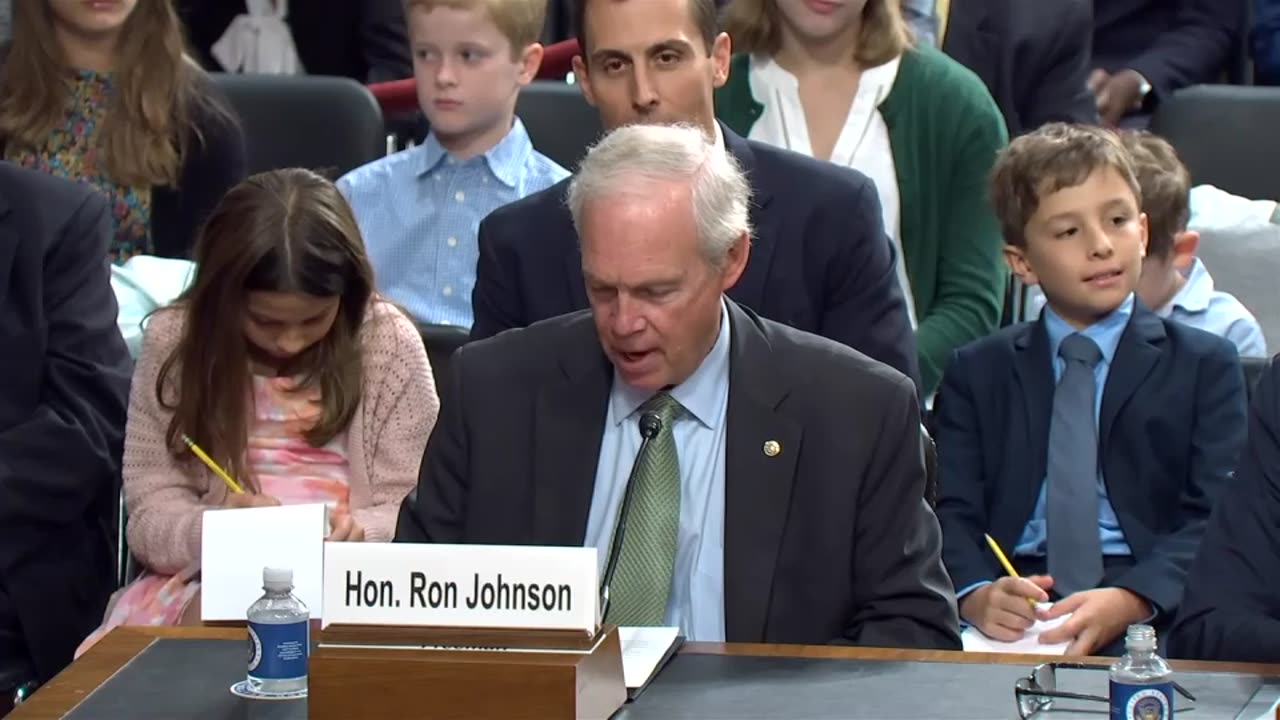 Senator Ron Johnson Opening Statement in Judiciary Hearing 9.17.25