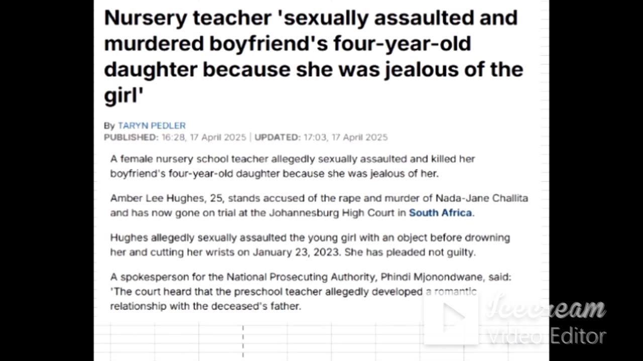 You broke my heart; I'm going to burn yours - Minutes Before Ending His Child After Abusing Her