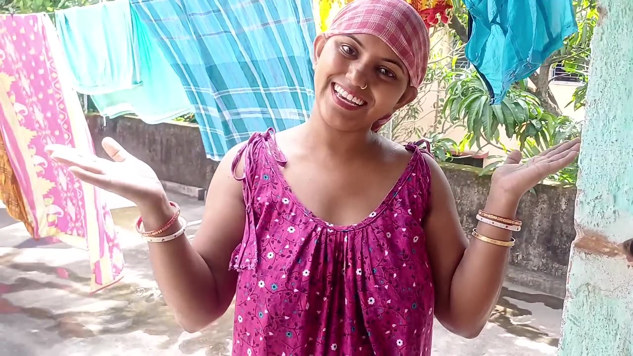 🤗ছুটির দিনে আজ অনেকগুলো জামাকাপড় কেঁচে শুকিয়ে নিলাম।