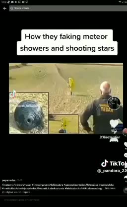 How they faking meteor showers and shooting stars