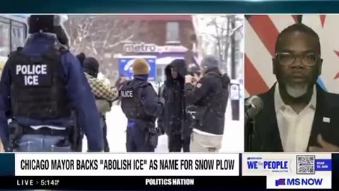 Mayor Brandon Johnson wants to name a snowplow "ABOLISH ICE."