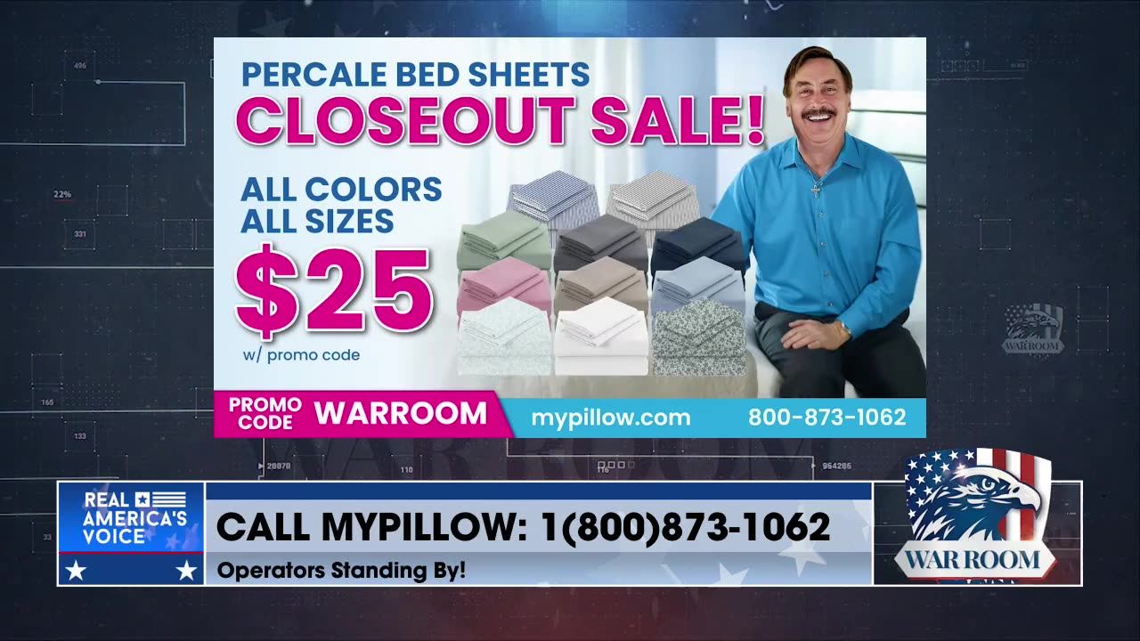 CLOSEOUT SALE: WarRoom Exclusive MyPillow Sheet Deal