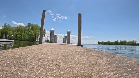 Walking to a beautiful view