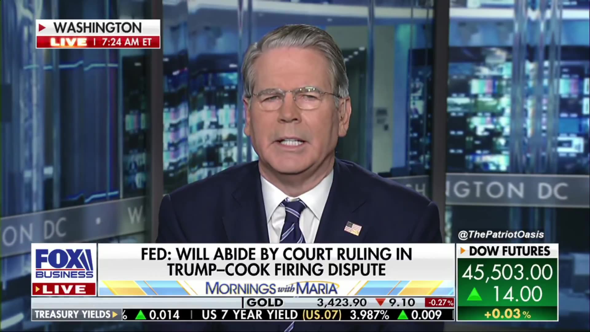 Scott Bessent explains why Trump fired Lisa Cook