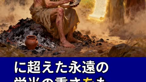 ヨブ記19章1節 — キリストの苦難の交わり（非難に耐える者に備えられた栄光）