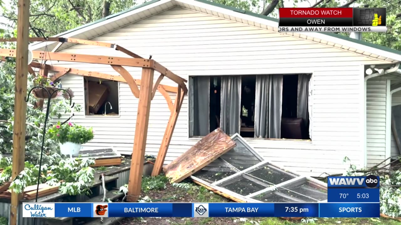June 18, 2025 - Live Coverage of Severe Weather Damage in Terre Haute