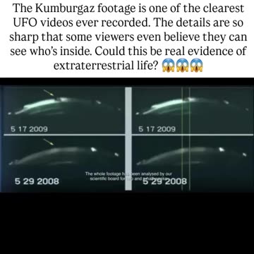 The Kumburgaz UFO is one of the most mysterious and talked-about UFO videos ever recorded
