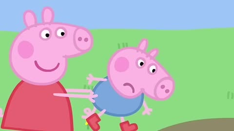 Peppa Jumps in a Muddy Puddle #shorts