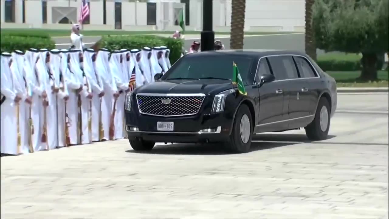 The Beast pulls up to the Saudi Royal Court in Riyadh