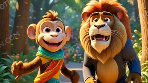 🎉 Cheeku monkey's fake wedding! 😂He fooled the jungle in greed for gifts!