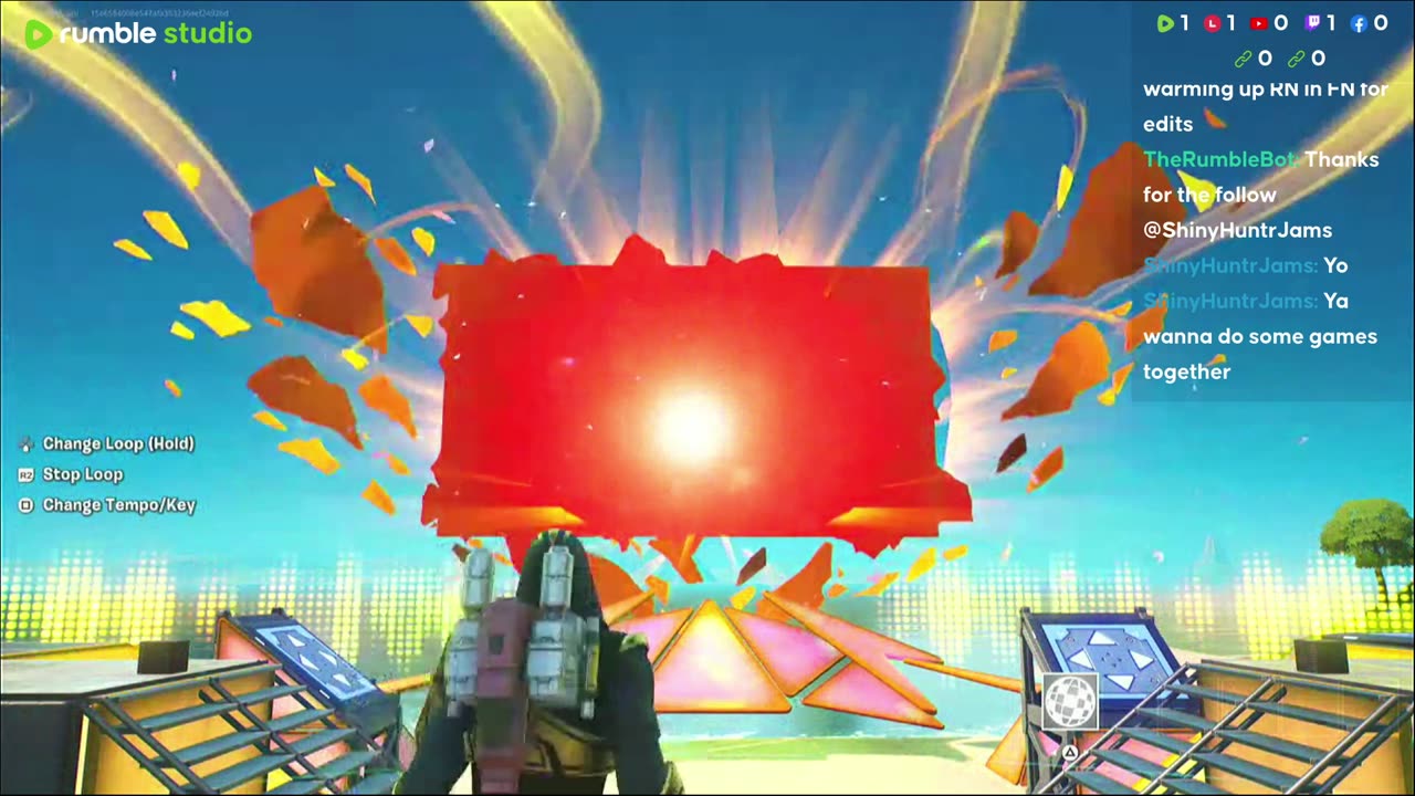 Another day of fortnite with the awesome kpop vmode in the game