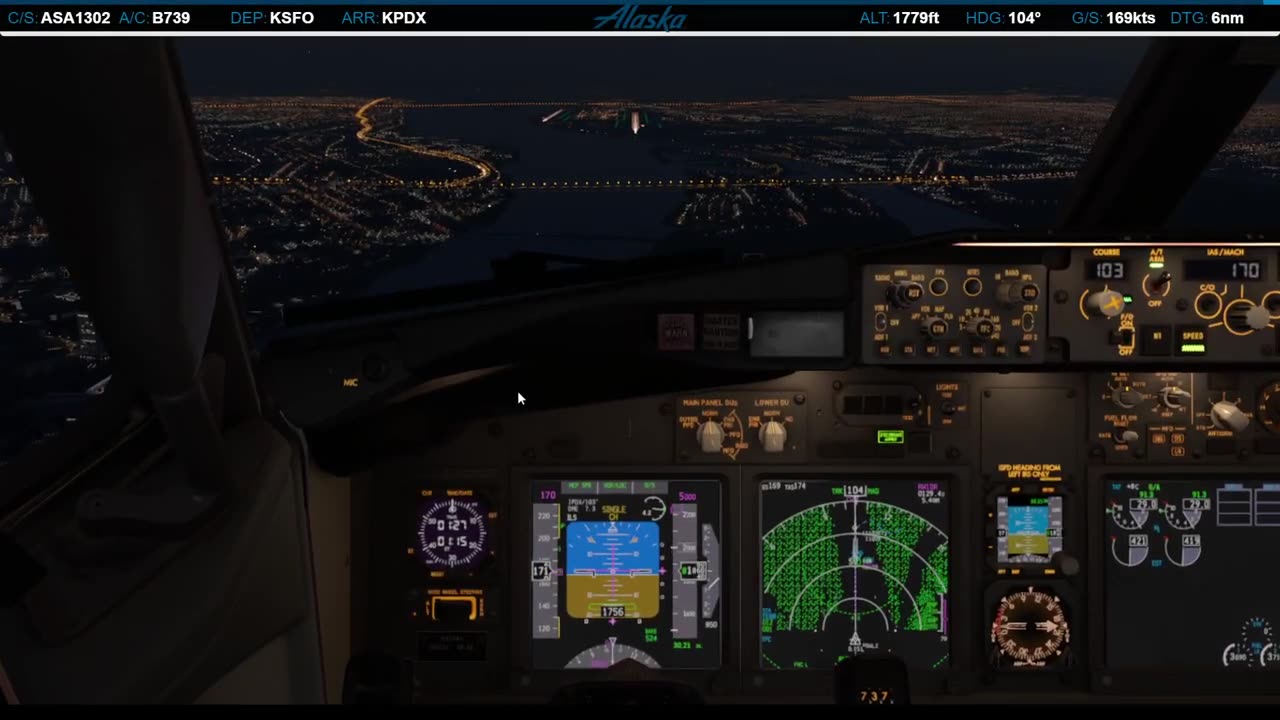 Landing in Portland (KPDX)