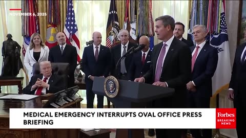 Pharma Executive Gordon Findlay Collapses during Oval Office Pharma Announcement