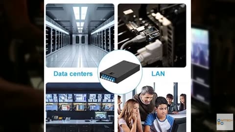 VANDESAIL LC-OS2 6 Port 12 Core Rack Mount Fiber Enclosure LC, Singlemode Fiber