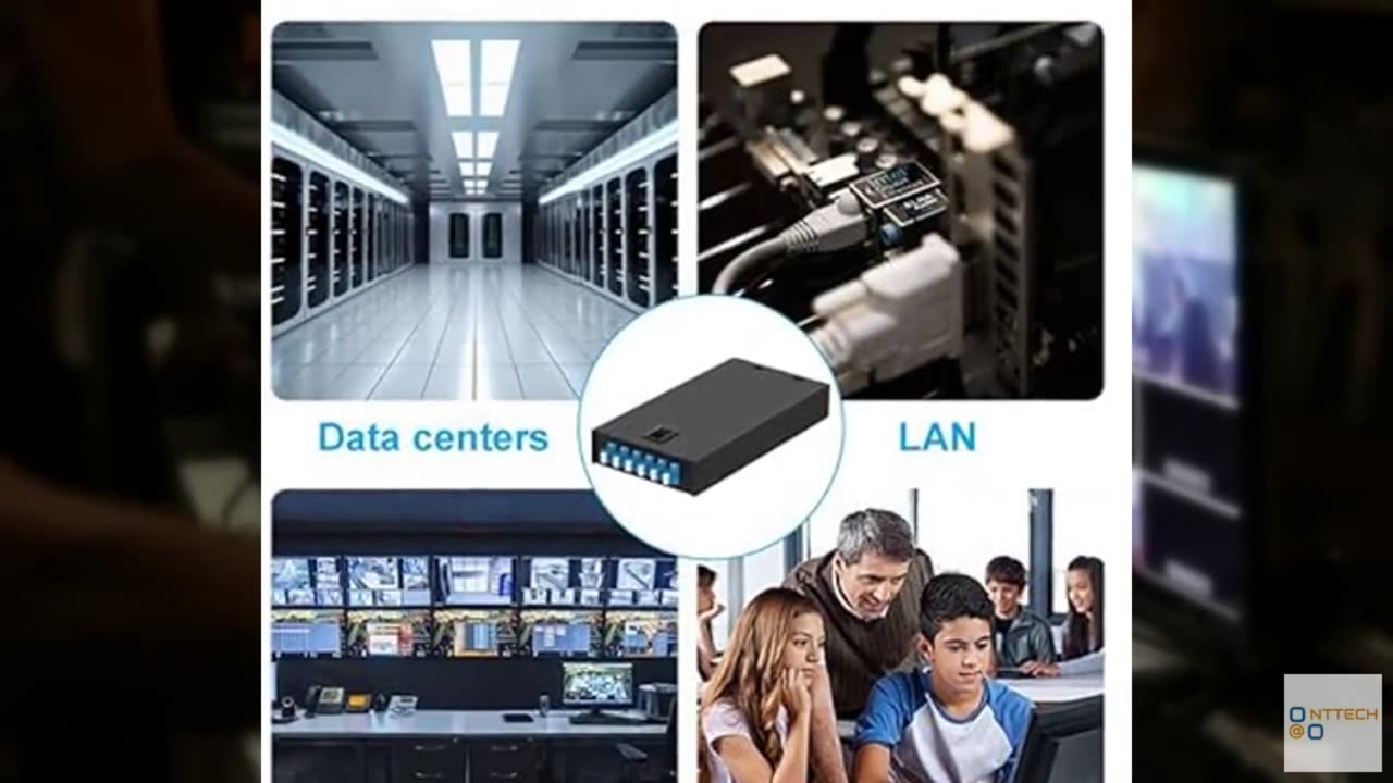 VANDESAIL LC-OS2 6 Port 12 Core Rack Mount Fiber Enclosure LC, Singlemode Fiber