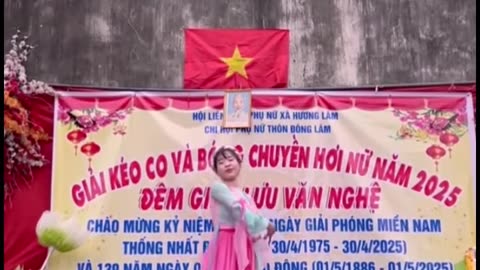 Lotus dance prepares for the homeland festival of Bac Giang, Vietnam