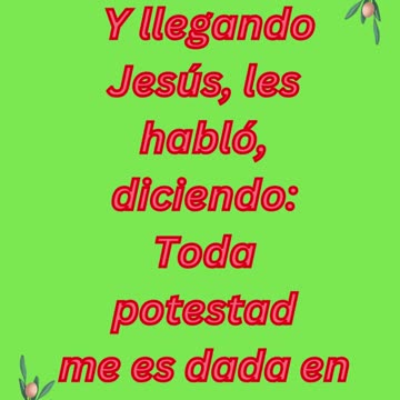 Toute autorité m’a été donnée Mateo 28:18 #shorts #youtube #ytshorts #love #christ #youtubeshorts