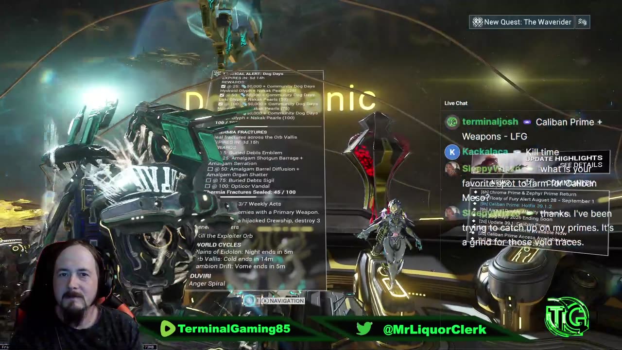 Terminal Gaming - Warframe Prime Grind Nite