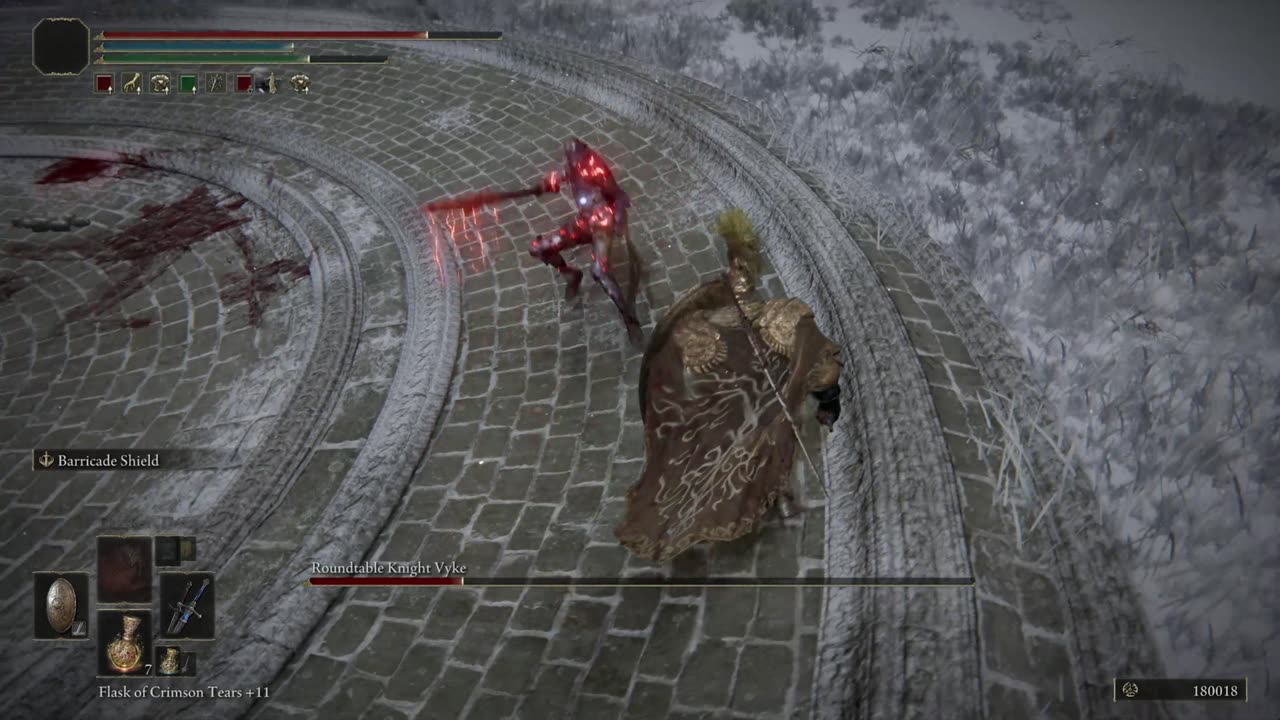 Elden Ring NG+1 | Roundtable Knight Vyke boss fight solo #eldenring #eldenringbosses #gaming