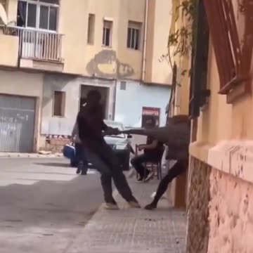 African robs woman in Europe