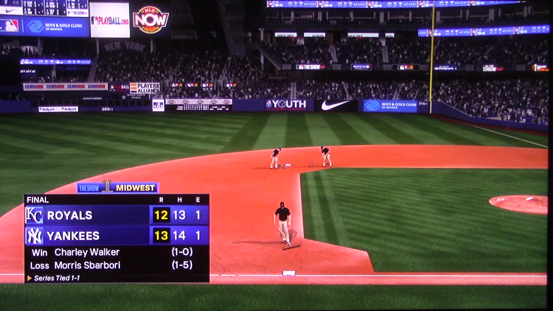 MLB The Show: Kansas City Royals vs New York Yankees (S23 G57)