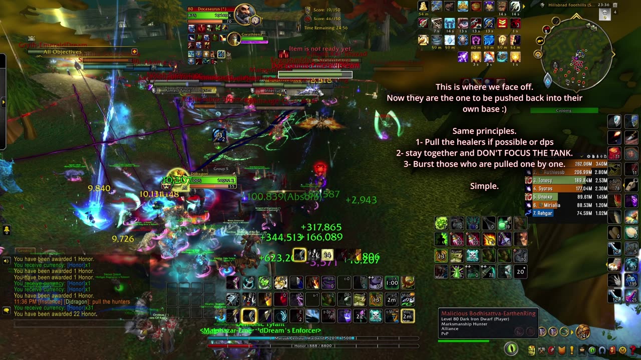 WoW│BRAWL: How to Defeat a 40 man PREMADE With a GW2 CLAIRE ("wanna-be" lol ) TANK Player in a Brawl