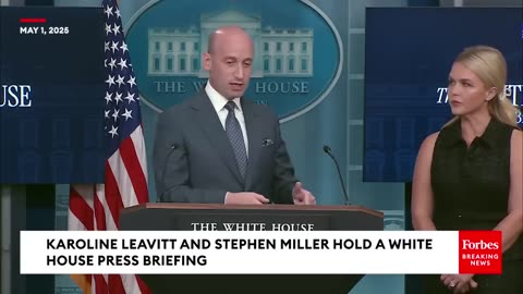 Miller Straight-Up Accuses Media in today's White House Press Room Briefing