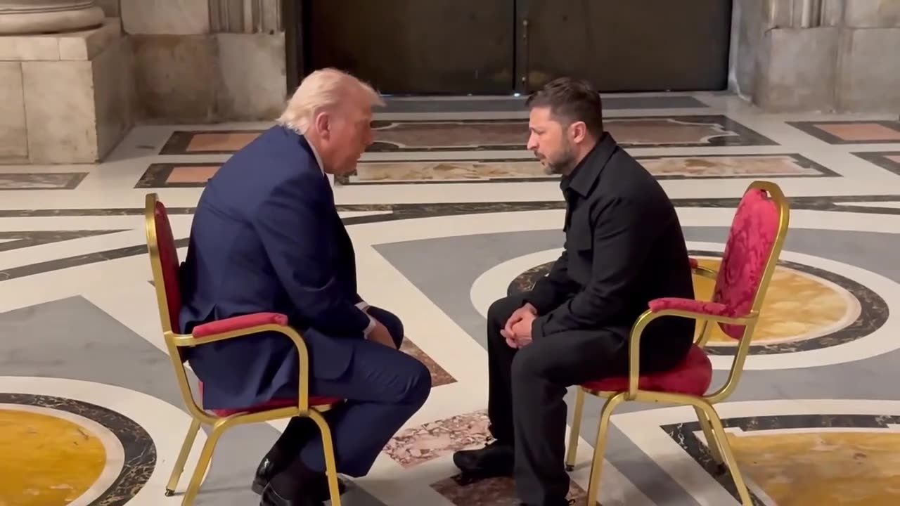 Trump meets Zelensky in Rome