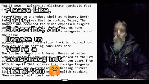 Synthetic food dyes removal from Walmart store brands, Translators Cheating License Exams in Maine