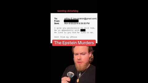 ⚠️ ‘Epstein gave okay to murder someone in a 2014 email’