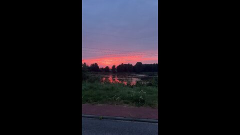 Stunning Sunset with Pink Clouds 🌅