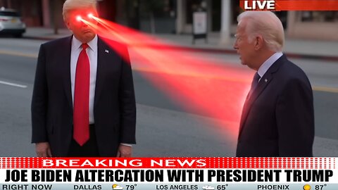 President Trump altercation with Joe Biden
