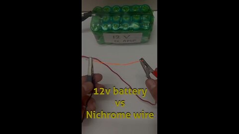 12v lithium battery vs nichrome wire