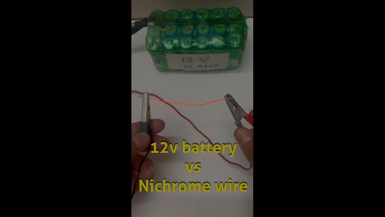 12v lithium battery vs nichrome wire