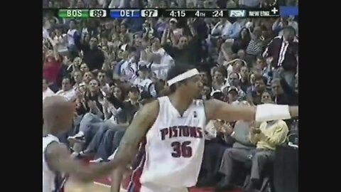 Rasheed Wallace 20 Points 3 Stl Vs. Celtics, 2005-06.