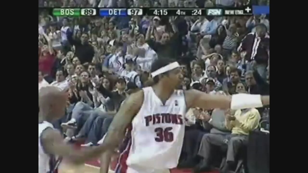 Rasheed Wallace 20 Points 3 Stl Vs. Celtics, 2005-06.