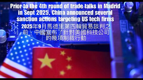 China announced several sanction actions targeting US tech firms