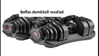 BowFlex dumbbells recalled