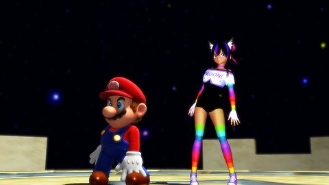 MMD Packaged! [OC Moon and Mario]!