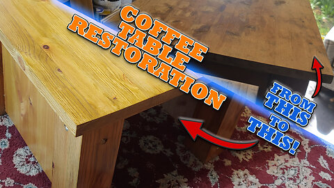 Upcycling a Water-Damaged Coffee Table | DIY Furniture Restoration on a Budget