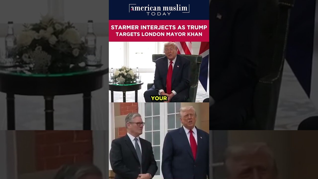 Starmer interjects as Trump targets London Mayor Khan.