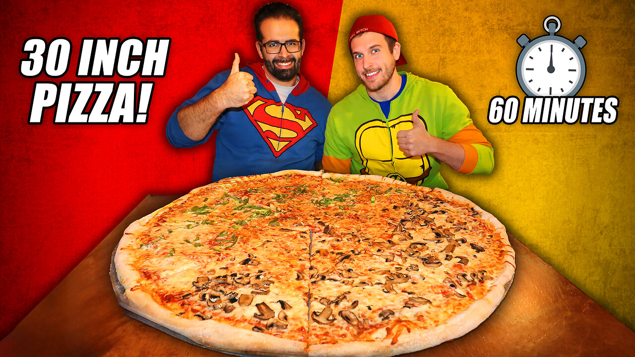 Battling the BIGGEST Pizza Challenge in San Diego!