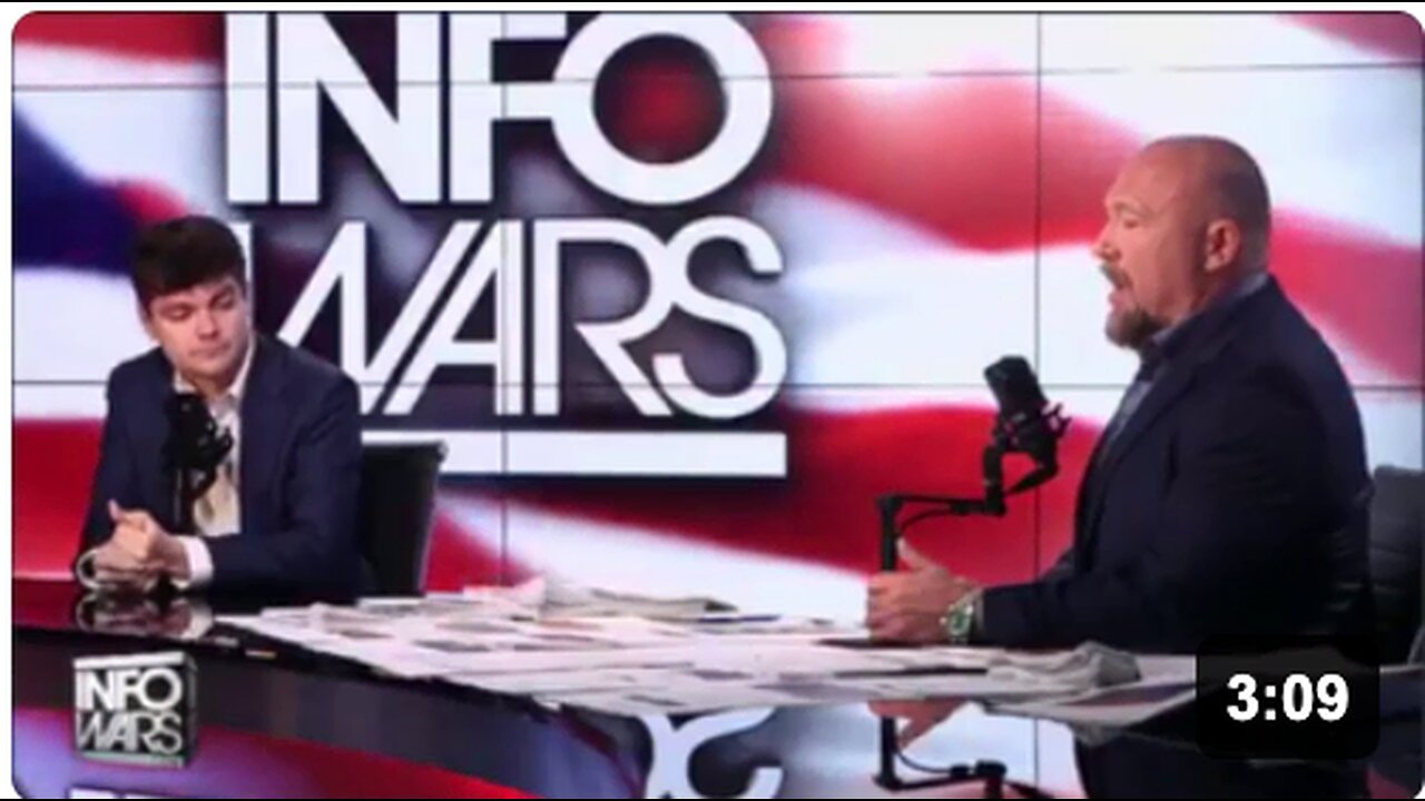 Alex Jones constantly deflects the role of Palantir in the US government
