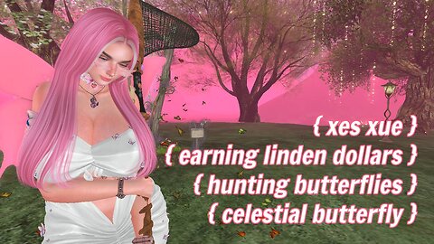 How To Earn Linden Dollars in Second Life? Celestial Butterfly Hunt at The Hideaway