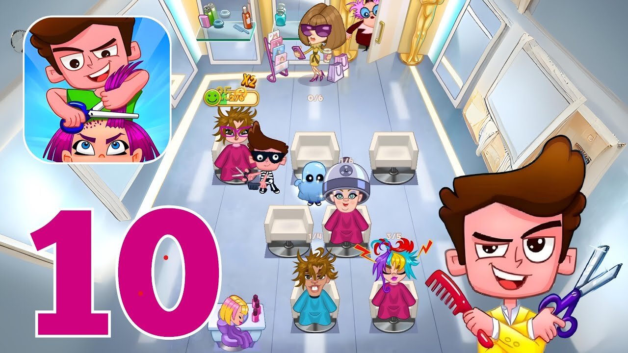 Cheating Tom 4 - Hair Stylist Wannabe - Gameplay Walkthrough Part 10 - Level 91-100 (iOS, Android)