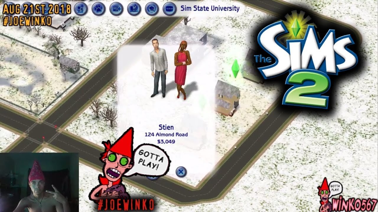 University Home-Owners - Sims 2 Live Stream (Aug 21st 2018) - Joe Winko
