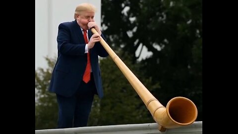 Trump with his WWE days Soul Reaper finishing move.