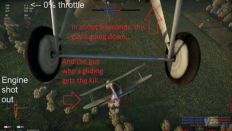 War Thunder - Gladiator Mk I gets 1K & 2A while gliding (short)