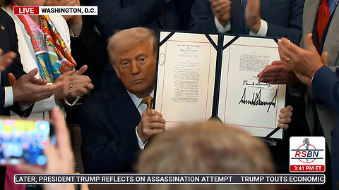 WATCH: President Trump signs Halt Fentanyl Act, imposing maximum sentences on traffickers. - 7/16/25