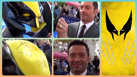 HUGH JACKMAN ⭐ signs a Wolverine 🦊 mask for Charity 💛 20/9/15